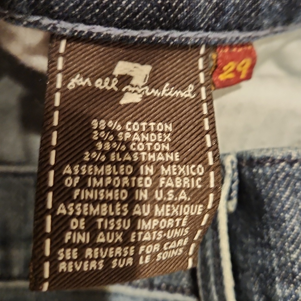 ❤️ 7 FOR ALL MANKIND Y2K VINTAGE BOOTCUT JEANS, 8 (29) - Picture 11 of 15